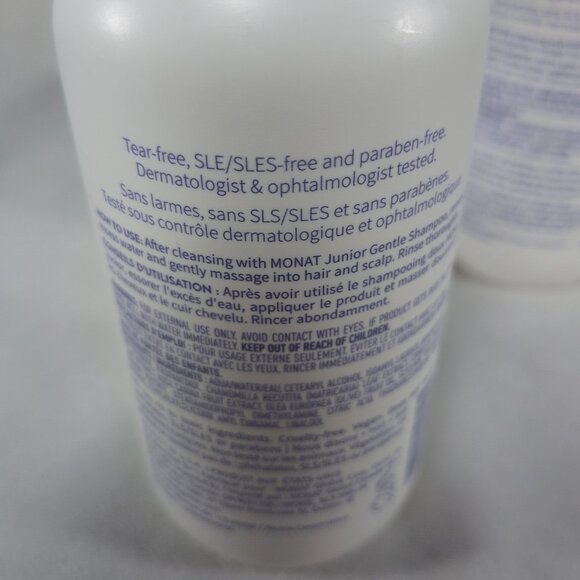 3 Lot MONAT Junior Line Gentle Shampoo +  Conditioner NEW 237 Ml 8 FL Oz Set New - Picture 6 of 6